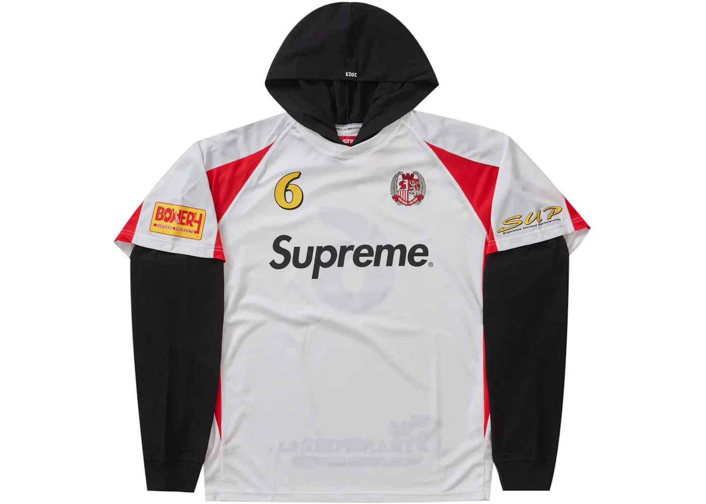 Мужская футболка с капюшоном Jersey Supreme, White