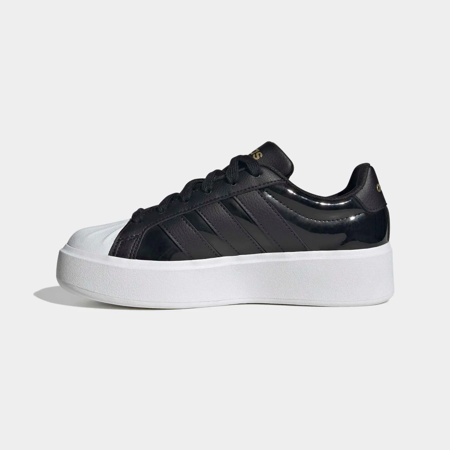 Детские кроссовки платформа Streettalk Bold Adidas Sportswear, Black/Gold — фото 3