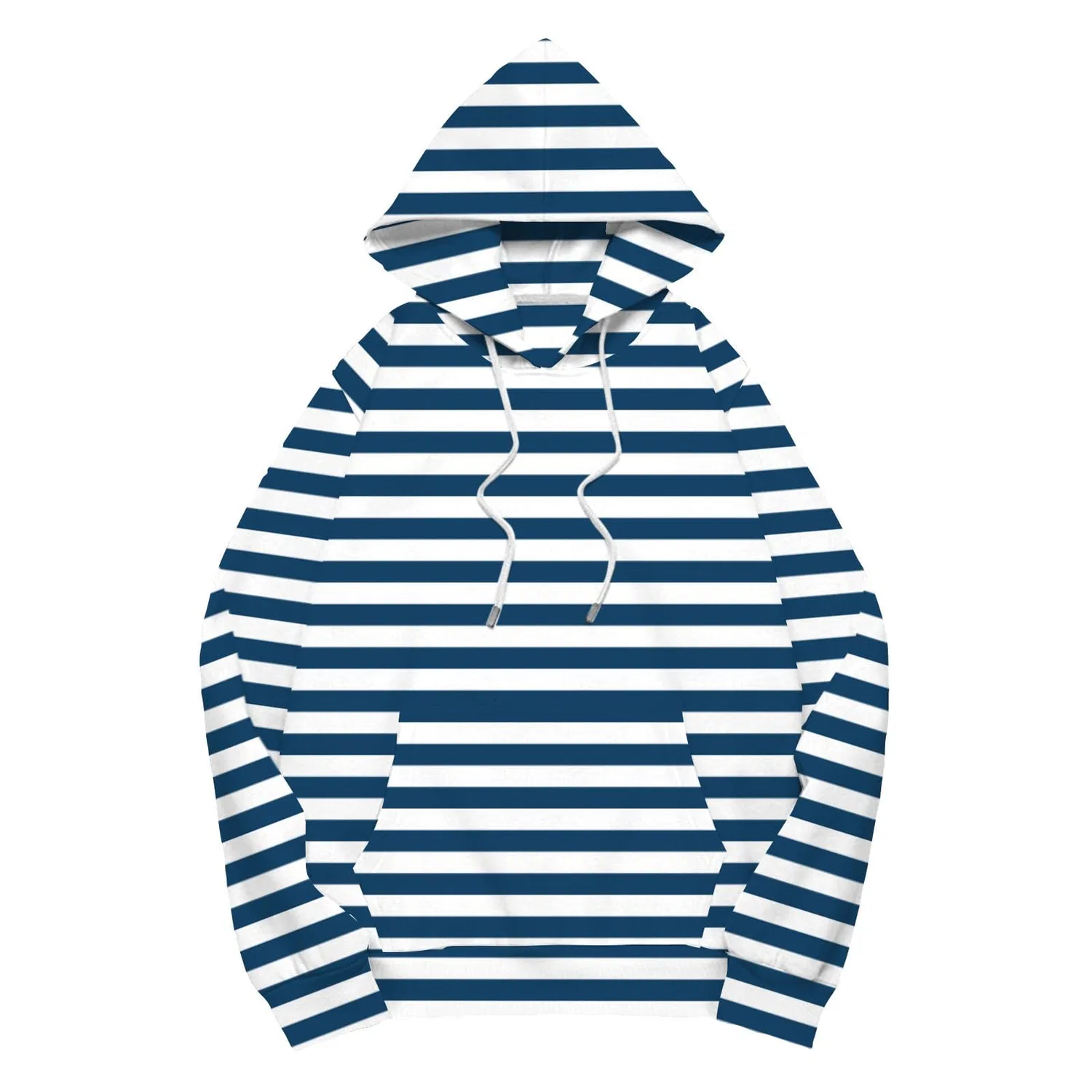 Женский оверсайз худи с длинным рукавом и карманом Y2K Boyfriend Sweater, Z01-dark Blue — фото 3