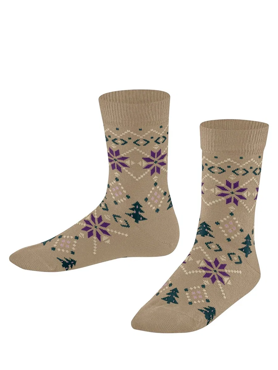 Носки FALKE 'Nordic Fair Isle', светло-коричневый