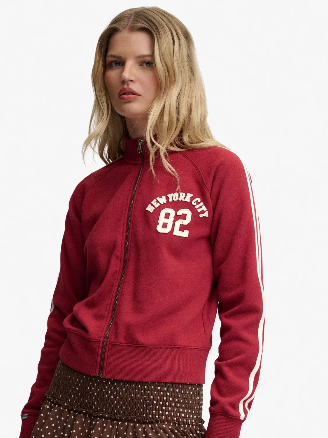 Куртка спортивная Athletic Applique Track Top Superdry, красный — фото 4