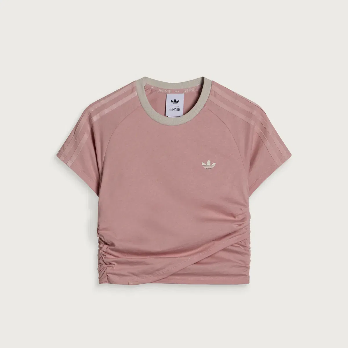 Футболка с зауженным кроем X Jennie Layer Crop Tee Adidas, Wonder Mauve