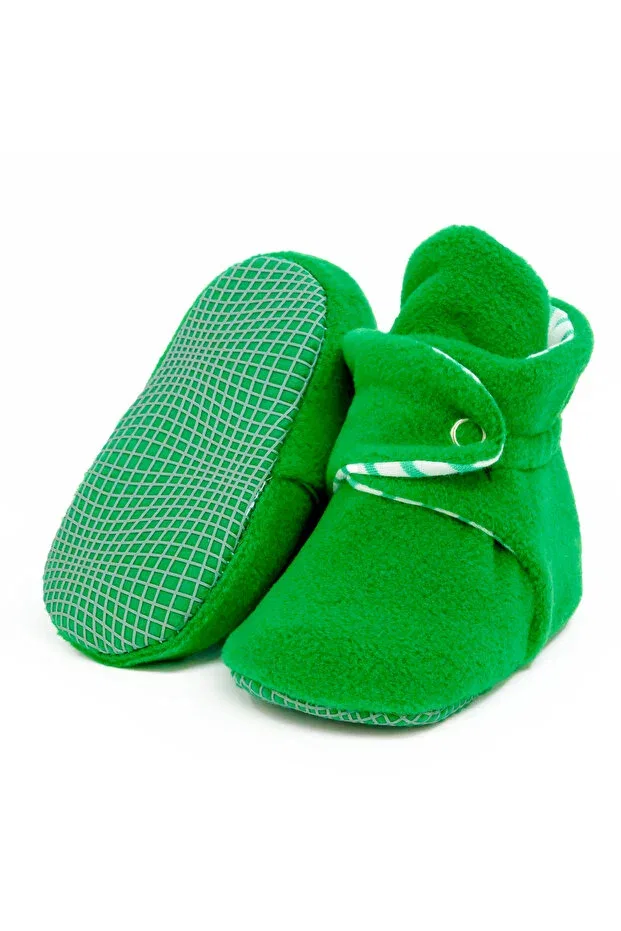 Детские тапочки для мальчиков и девочек с начесом Ella Bonna, Green