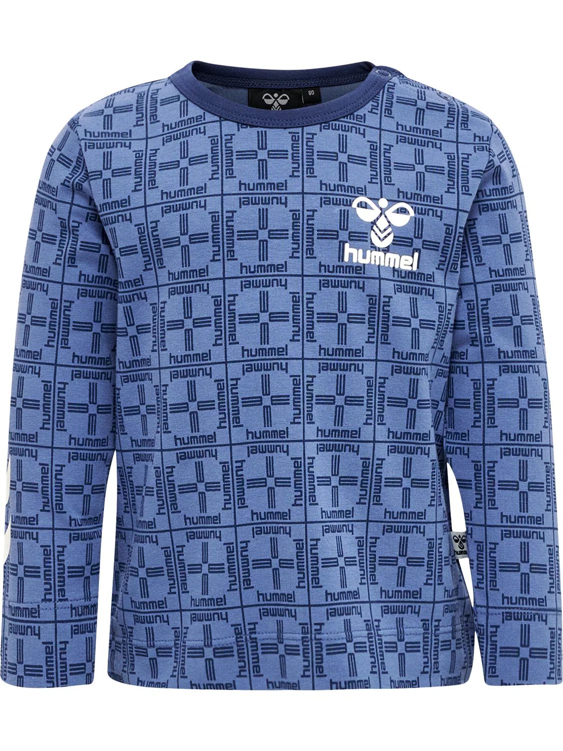 Детская футболка с принтом Hmlcheck Hummel, BLAU / Dunkelblau / Berlinerblau