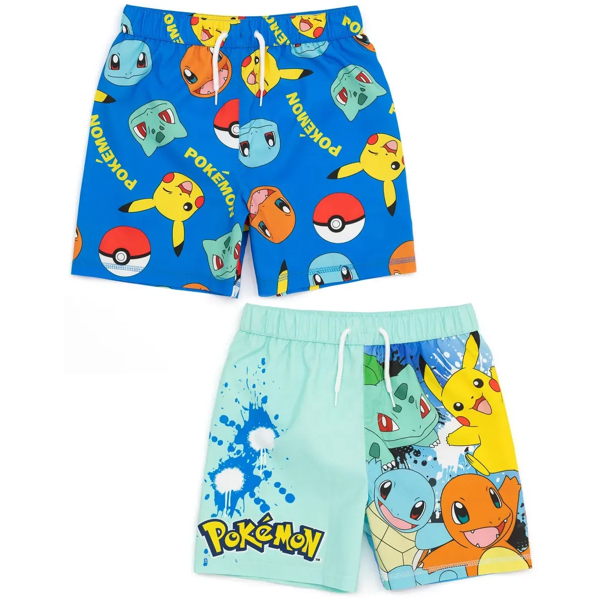 Детские шорты для плавания с персонажами Pokemon, Blue