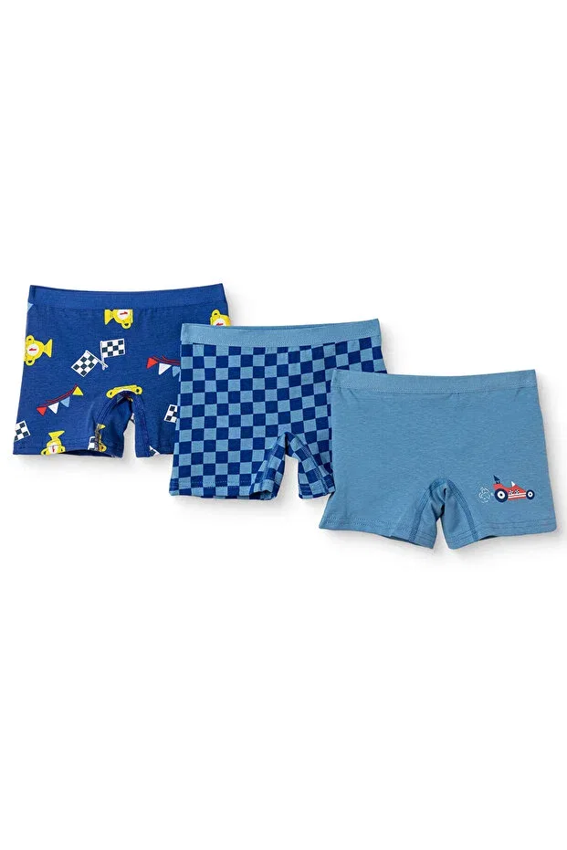 Детские трусы для мальчиков с принтом Hellobaby baby boy panties car printed Ebebek Hello Baby, Navy Blue Printed