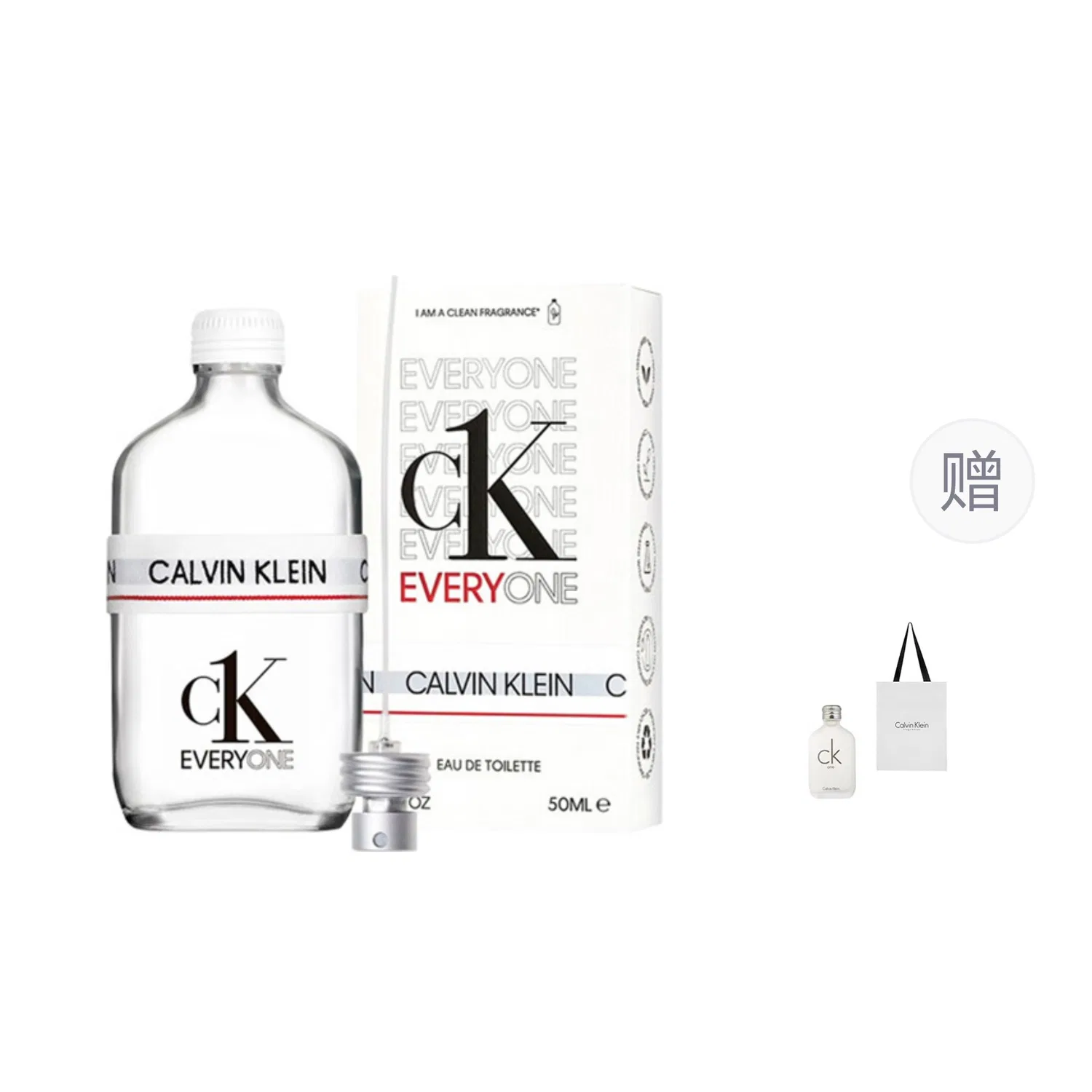 Унисекс парфюмерный набор Calvin Klein, 50мл+5мл, Citrus Scent, Eau De Toilette — фото 4