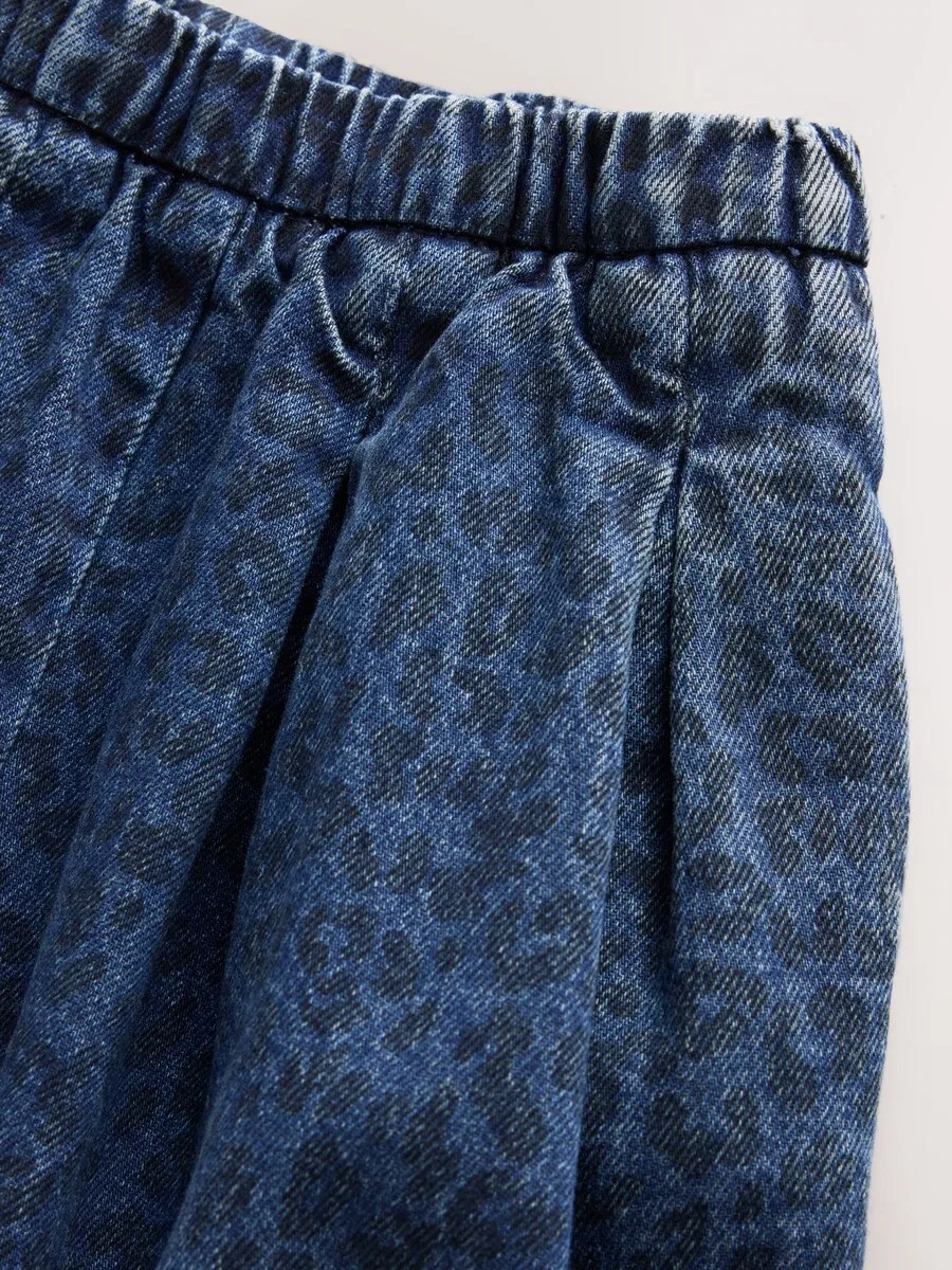 Джинсы Next Baggy Jeans синего цвета, темно-синие — фото 4