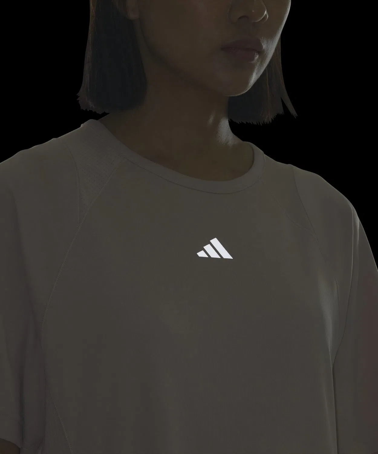 Женская футболка свободного кроя с принтом Adidas Training Essentials Plus, Brown — фото 4
