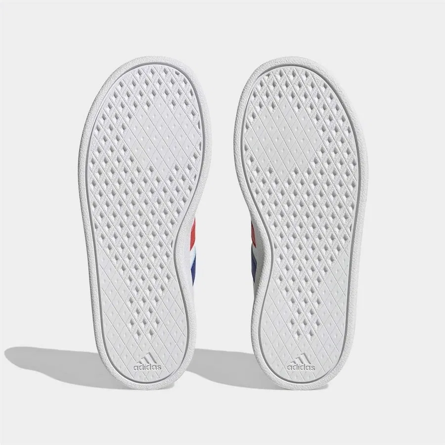 Детские повседневные кроссовки на шнуровке с полосатым принтом adidas HP8964, Белый — фото 3