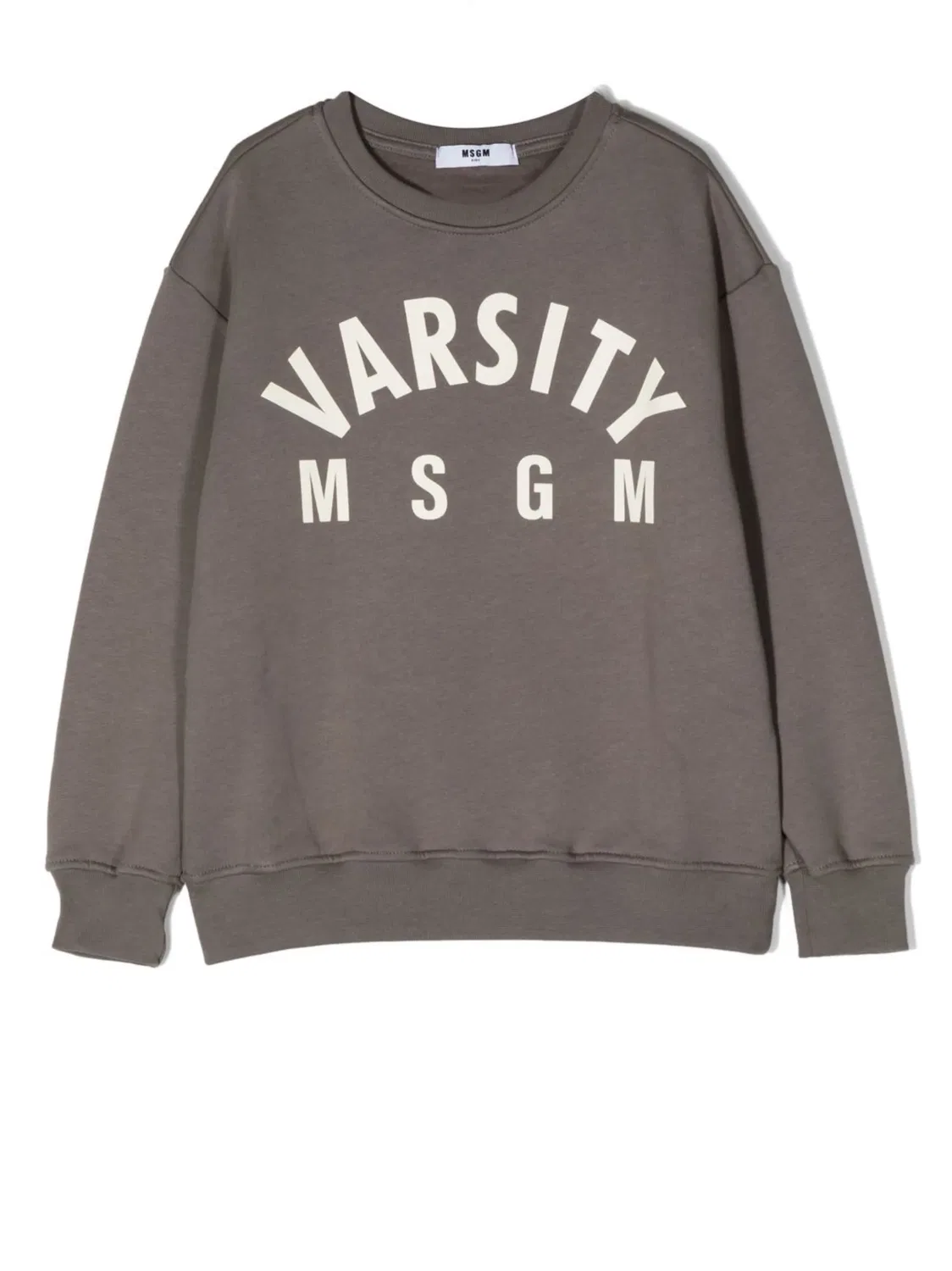 MSGM Свитшот из хлопка серый