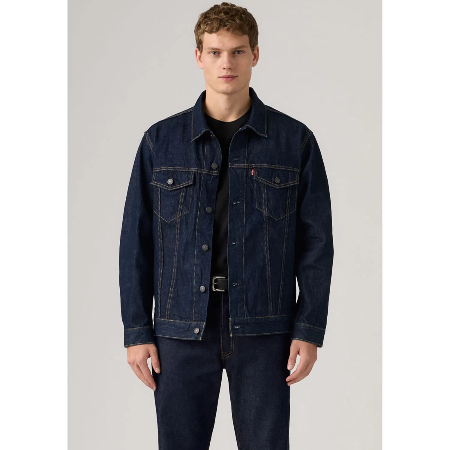 Мужская джинсовая куртка свободного кроя New Relaxed Fit Truck Levi's, Wash It Out Rinse T