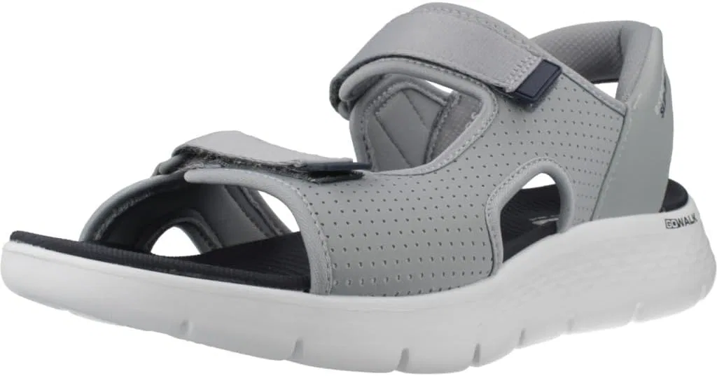 Мужские сандалии Skechers Go Walk Flex, Grey And Navy Textile