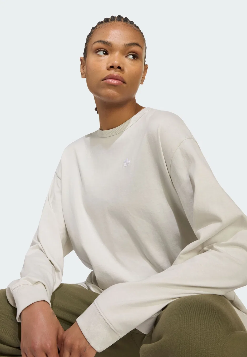 Футболка Adidas Originals Essentials, светло-бежевый — фото 4