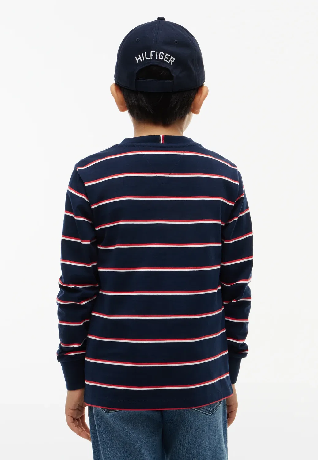 Футболка в полоску - топ с длинными рукавами Tommy Hilfiger, Dark Blue — фото 3