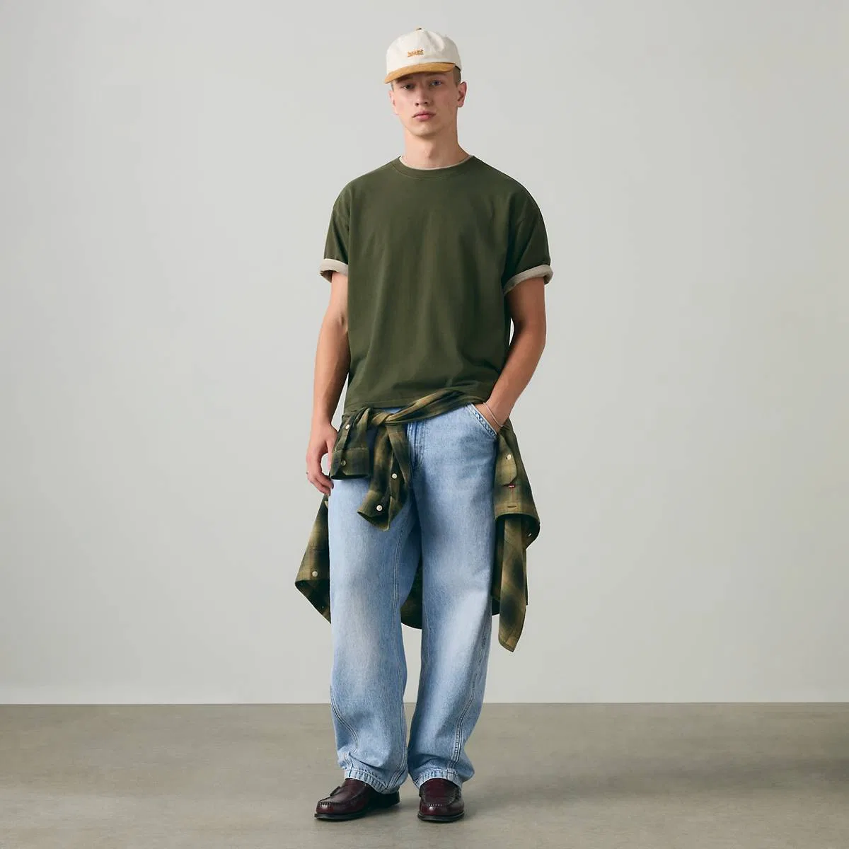 Свободная футболка с коротким рукавом Levi's, Sheen Wash Rosin - Green