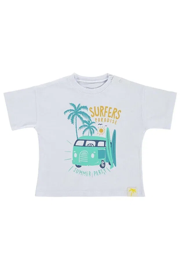 Детская футболка с принтом Surfers Paradise Civil Baby, White