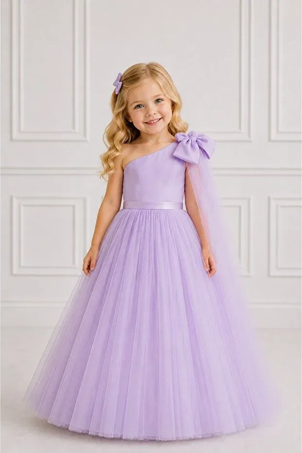 Детское платье для девочек с длинным рукавом Suneh, Lilac