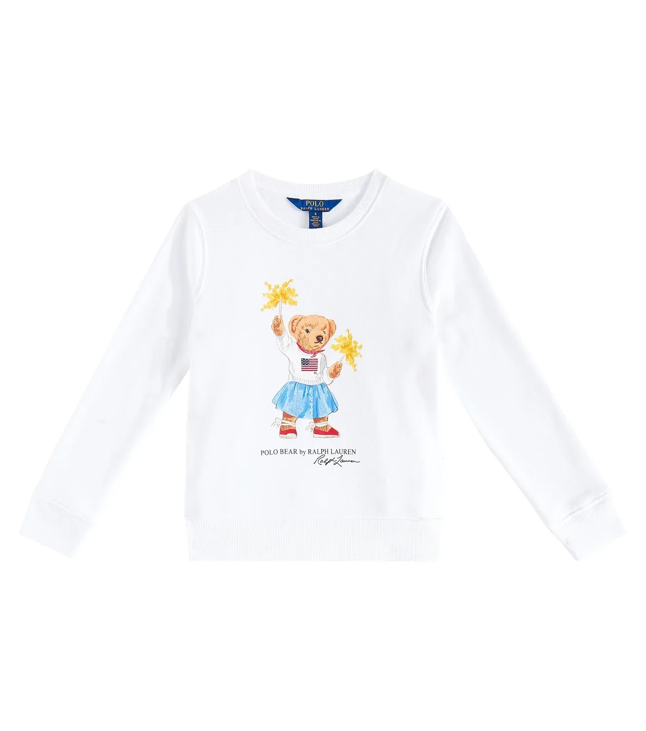 Толстовка хлопковая Polo Ralph Lauren Kids, белый