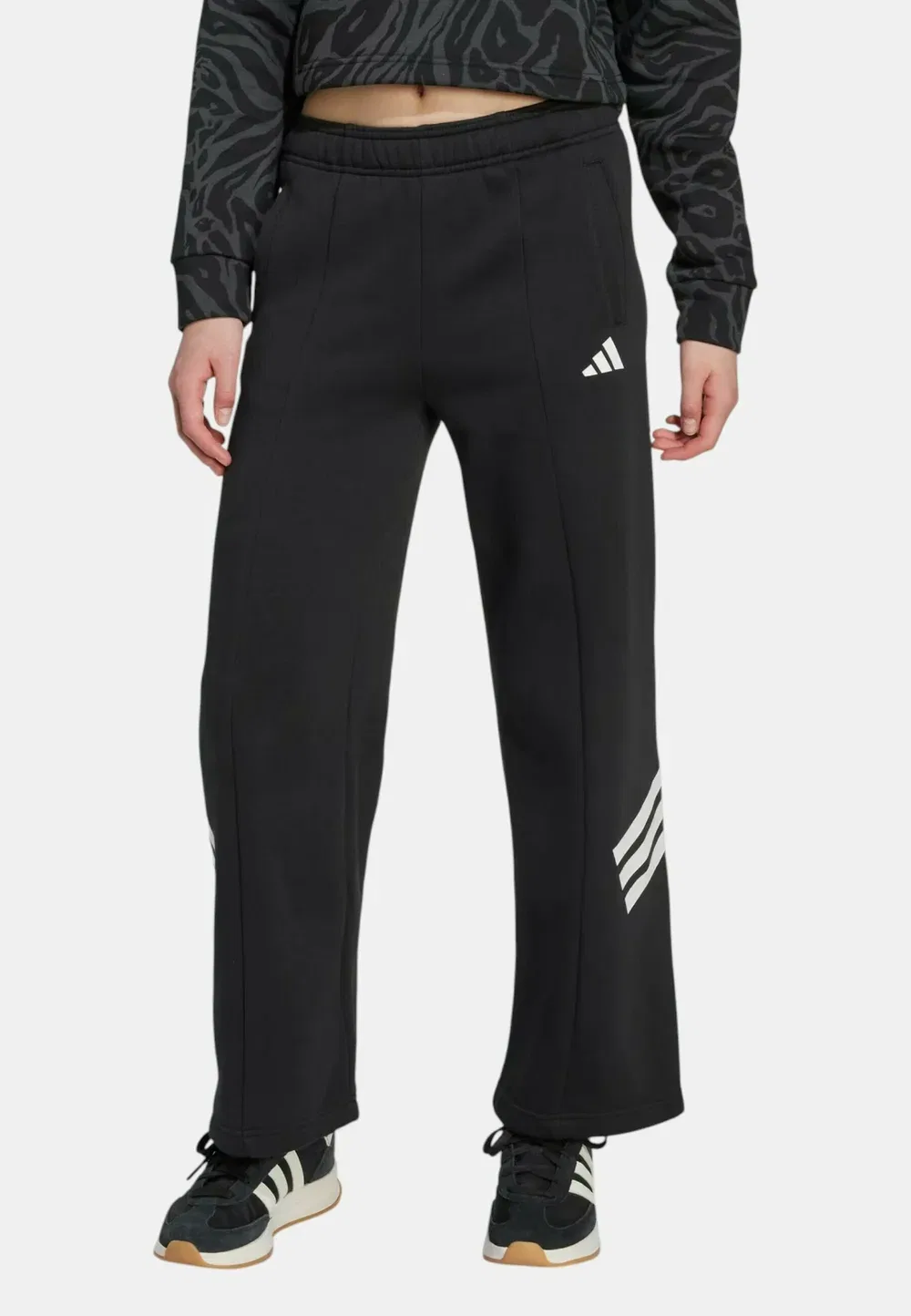 Спортивные штаны Future Icons с широким распашным подолом Adidas Sportswear, Black