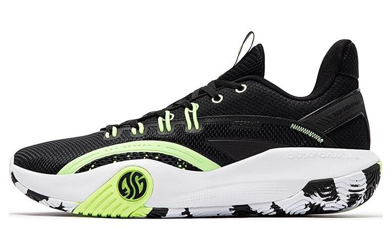 

Баскетбольные кроссовки Basketball Shoes Men Low-Top Black/Green 361°