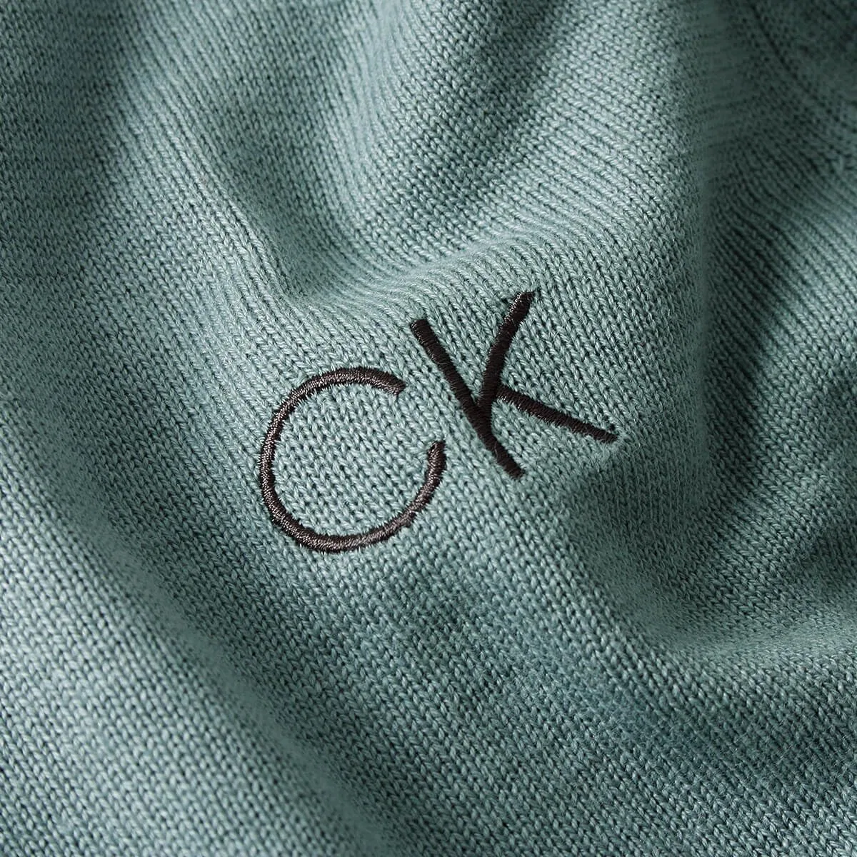 Мужской свитер с V-образным вырезом Calvin Klein, Sage — фото 2