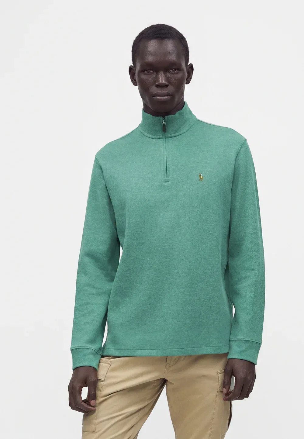 Толстовка с застежкой-молнией до середины груди Polo Ralph Lauren, Pine Heather