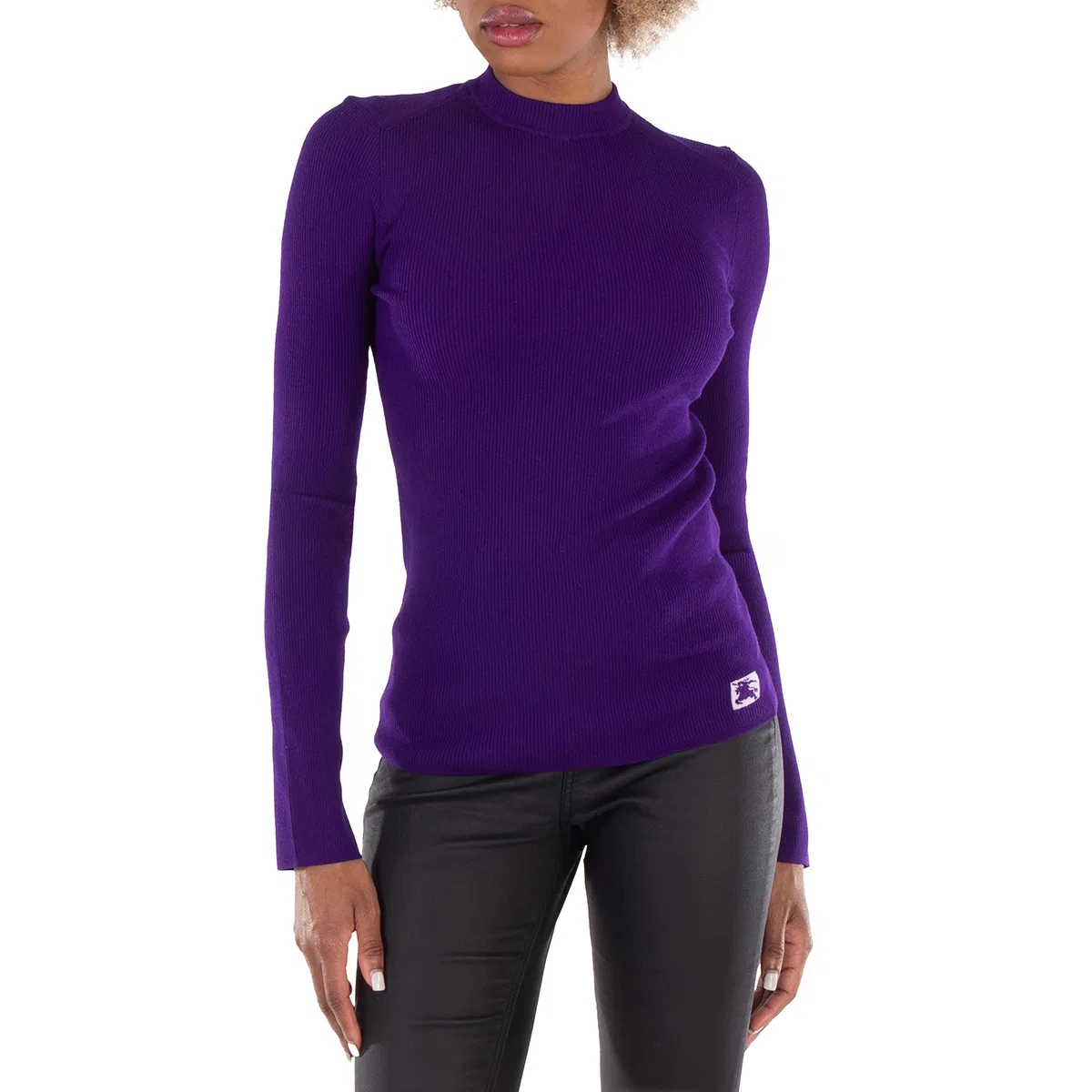 Свитер женский из шерстяной смеси Equestrian Knight Logo Wool Blend Sweater Burberry, Royal