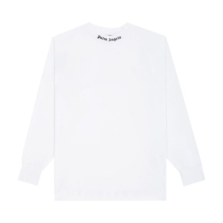 

Лонгслив Palm Angels Classic Logo Over Long-Sleeve Tee 'White/Black', белый