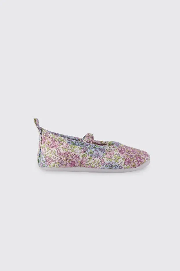 Детские пинетки для девочек хлопковые Liberty Fabric Baby Girl Booties Panço, 142332