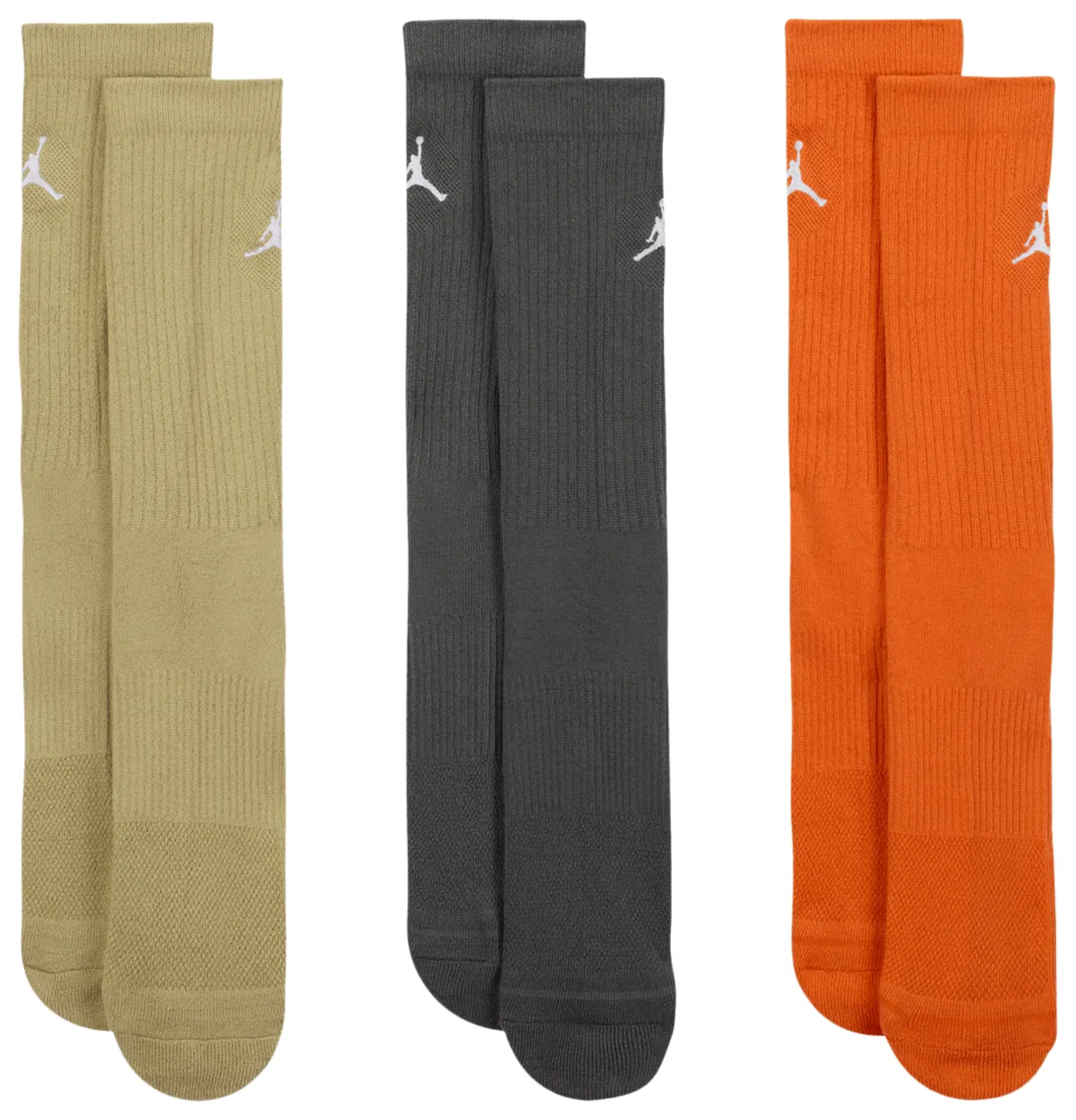 Носки мужские Every Day Cushioned Crew 3 Pack Jordan, цвет Starfish/Multi — фото 2