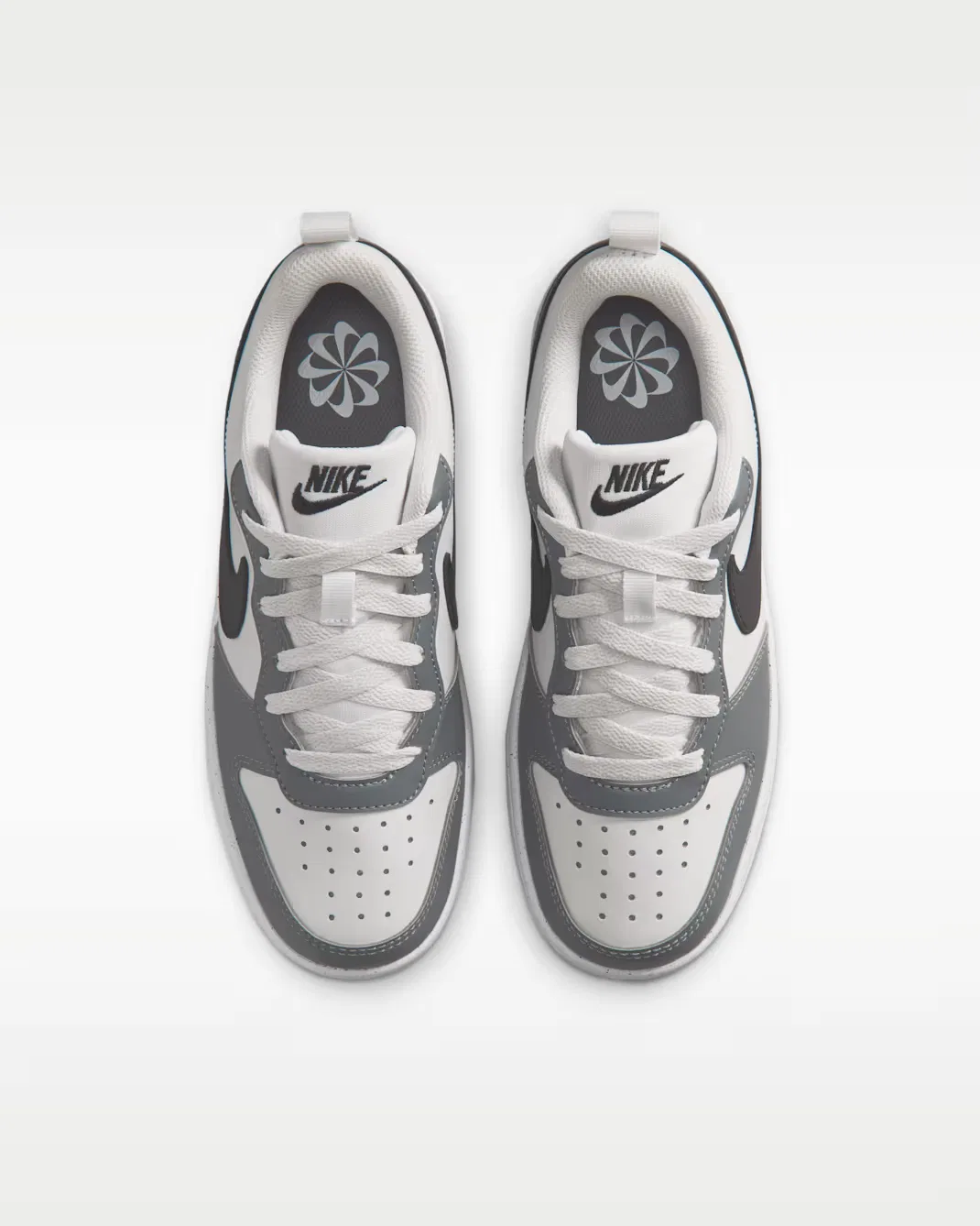 Кроссовки для детей постарше Nike Court Borough Low Recraft, Platinum Tint/Smoke Grey/White/Black — фото 4