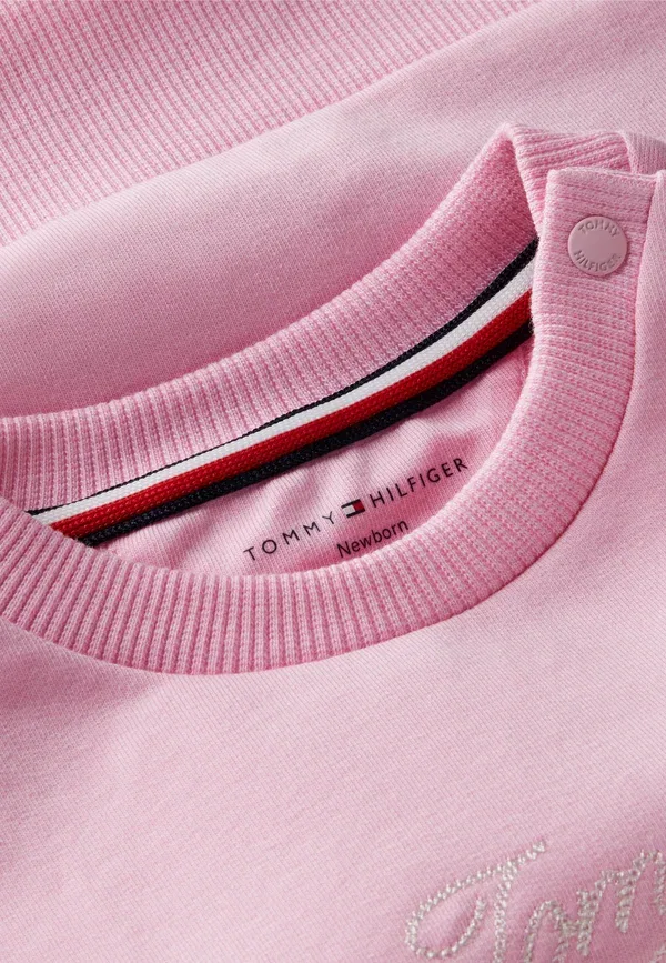 Брюки из хлопка Tommy Hilfiger, розовый — фото 3