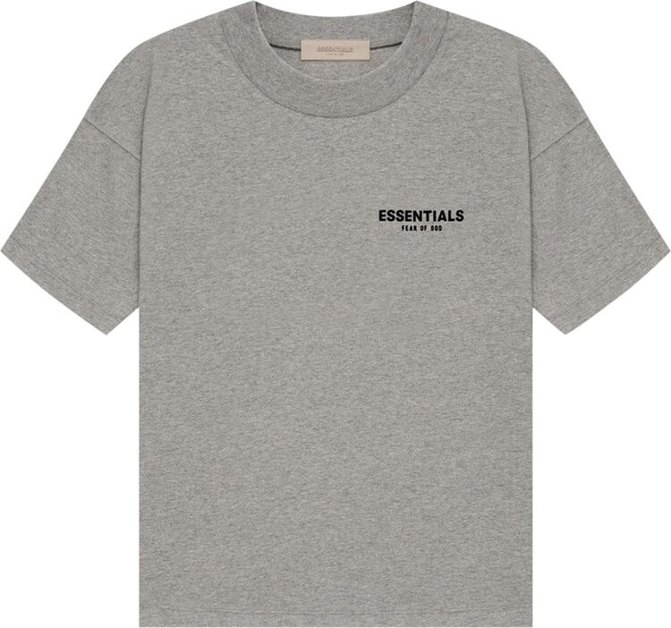 

Футболка Fear of God Essentials Tee 'Dark Oatmeal', серый