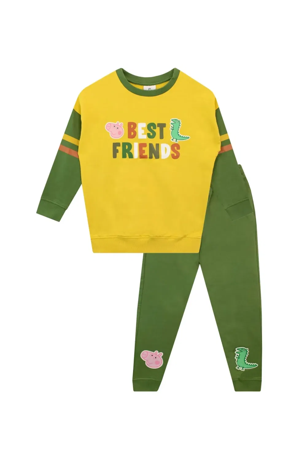 Детские джоггеры с принтом Best Friends George Pig Peppa Pig, 2 шт., Green
