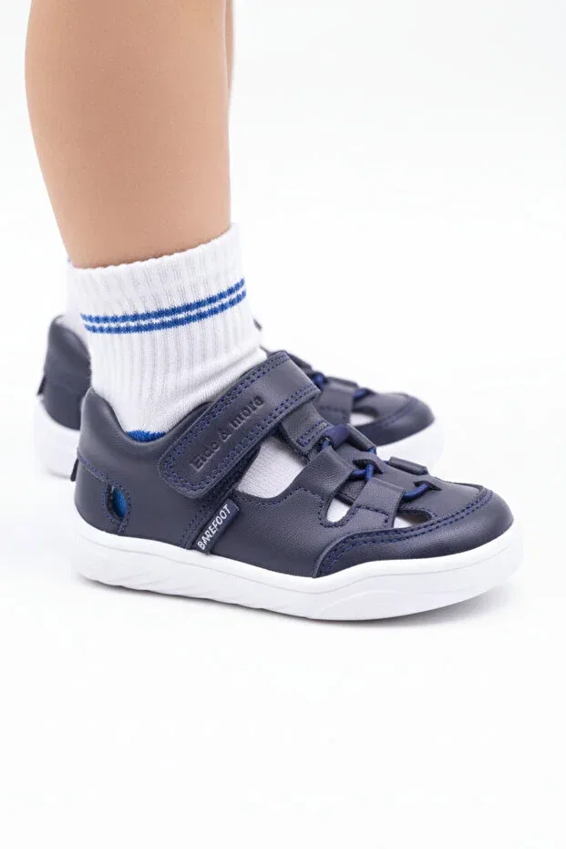 Детские туфли для девочек с ортопедической стелькой Kids A More, Navy Blue — фото 2