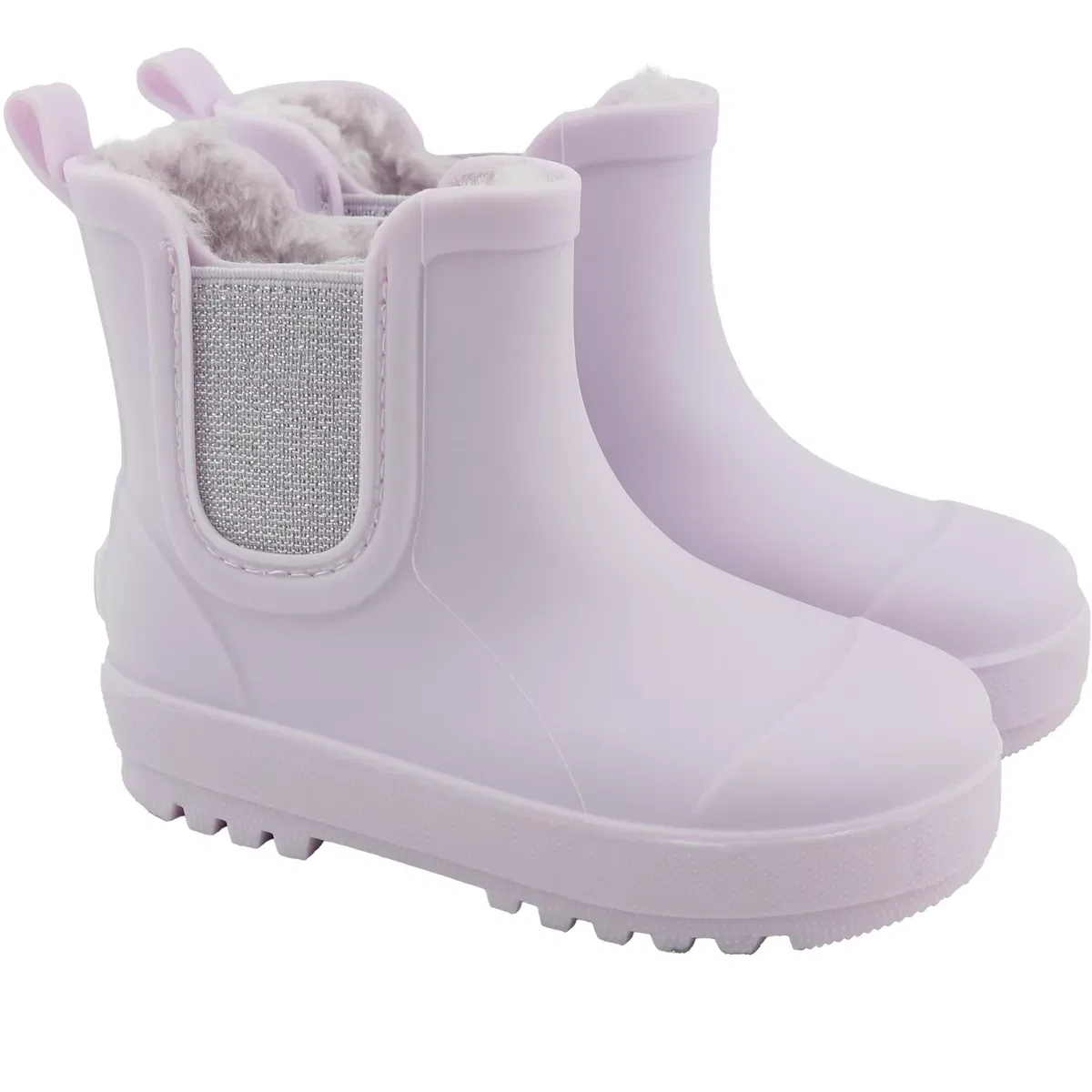 Детские ботинки для девочек водонепроницаемые BEARPAW Chelsea Toddler Rain Boots, Purple — фото 2