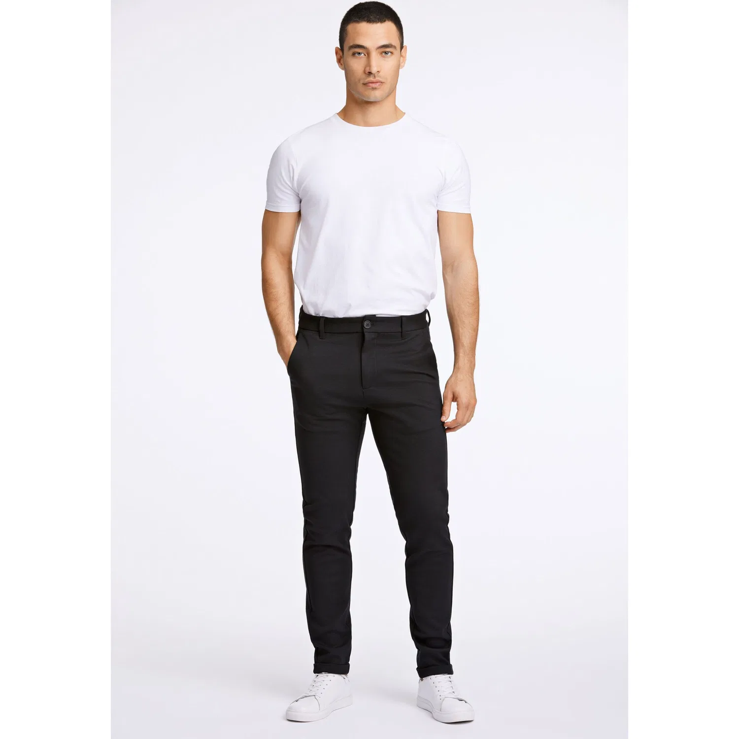 Детские брюки из ткани Slim Fit Lindbergh, Black — фото 4