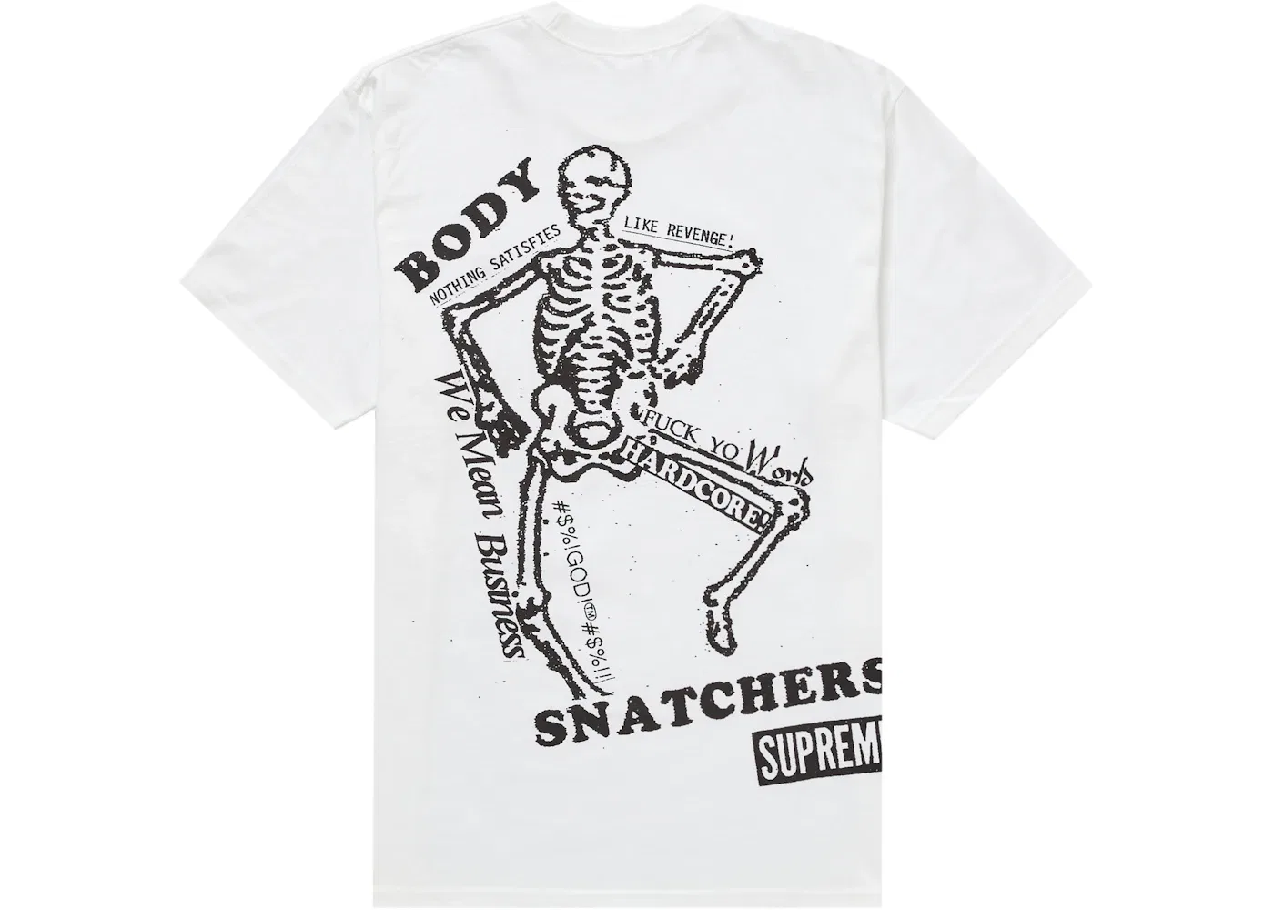Мужская футболка с принтом Supreme Body Snatchers Tee, White