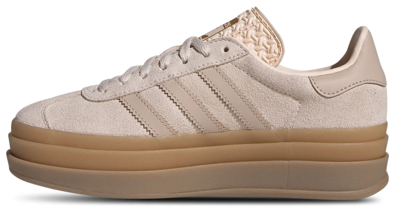 Кроссовки для девочек Gazelle Bold Adidas, цвет Beige/Wonder Taupe/Brown — фото 2