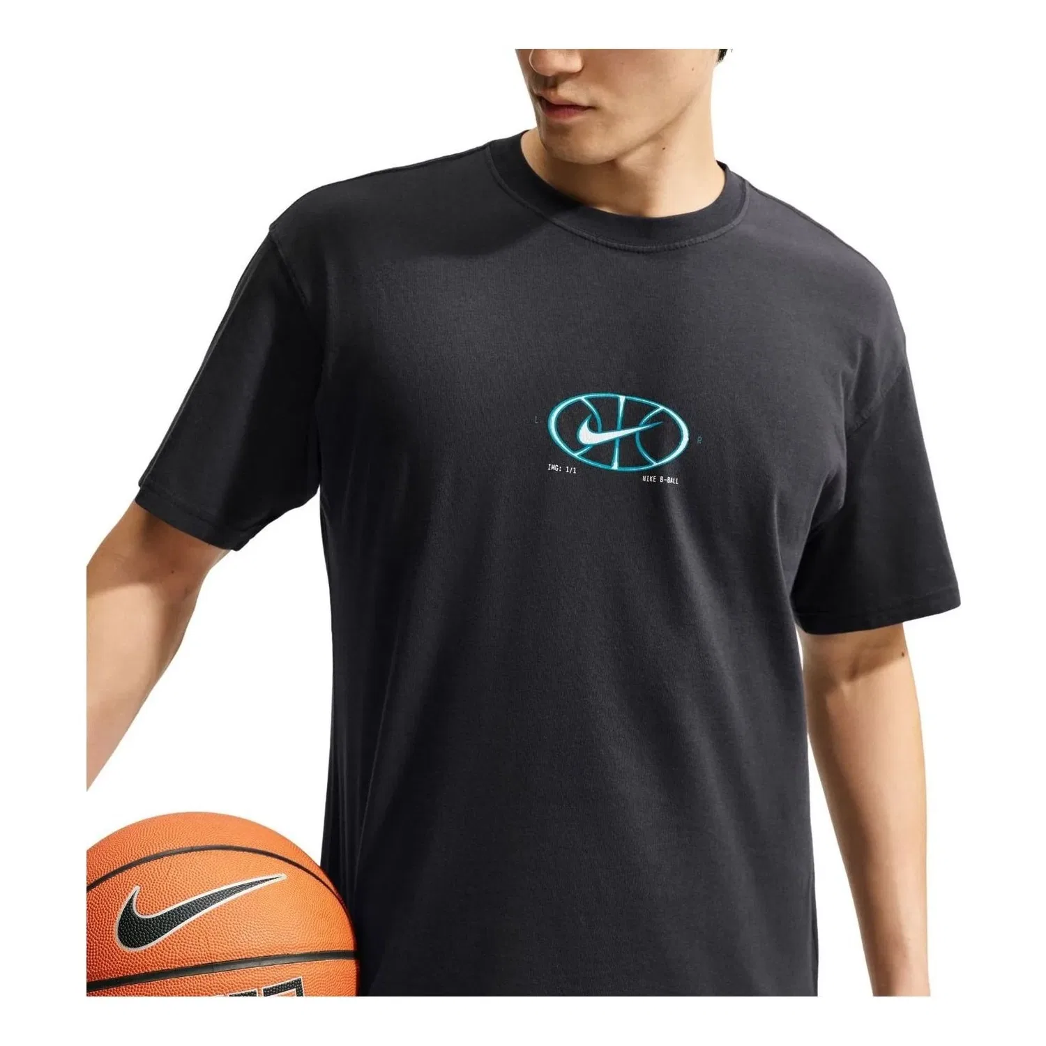 Мужская футболка Basketball T-Shirt 'Black' Nike, черный
