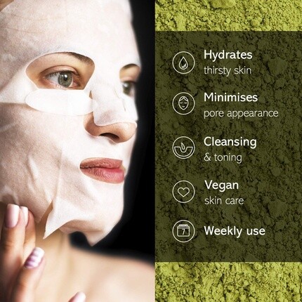 Тканевая маска Earth Kiss — Увлажняющая с комбучей и спирулиной Super Naturals, один пакетик — фото 3