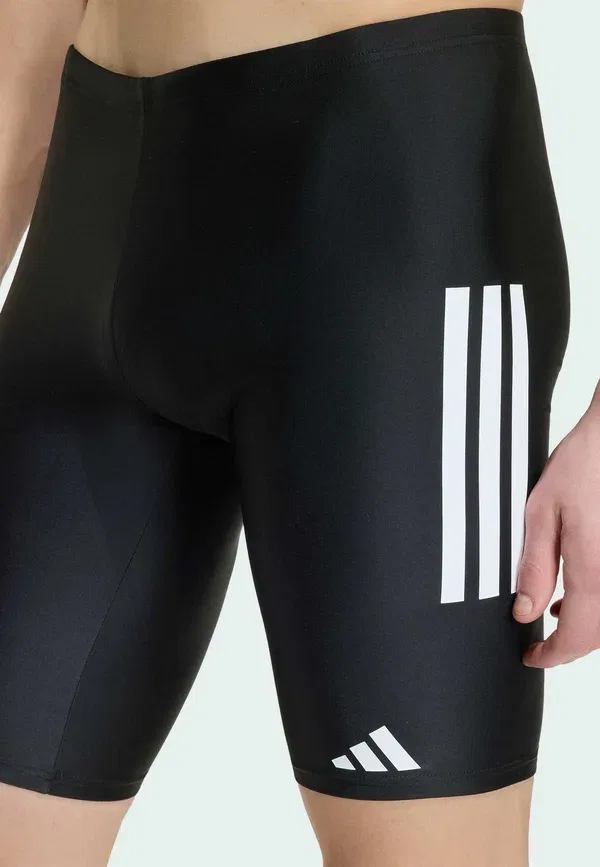 Плавки-джаммеры с тремя полосками Adidas Performance, белый/черный — фото 3