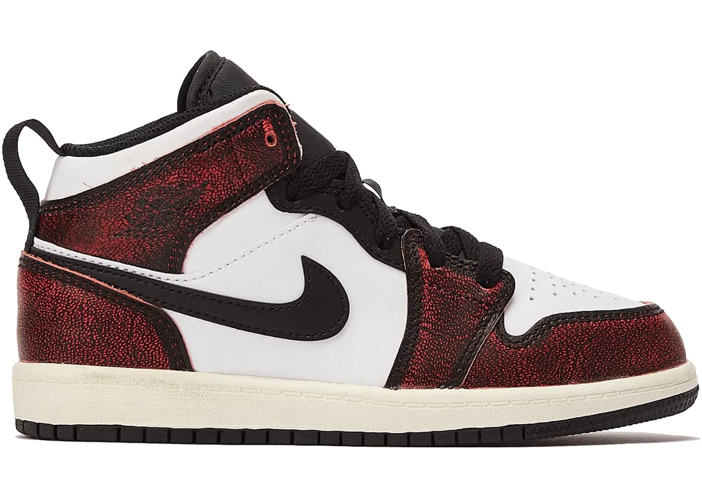 Детские кроссовки Lifestyle Jordan 1 Mid Wear-Away Chicago Jordan, Black/White/Sail/Infrared 23
