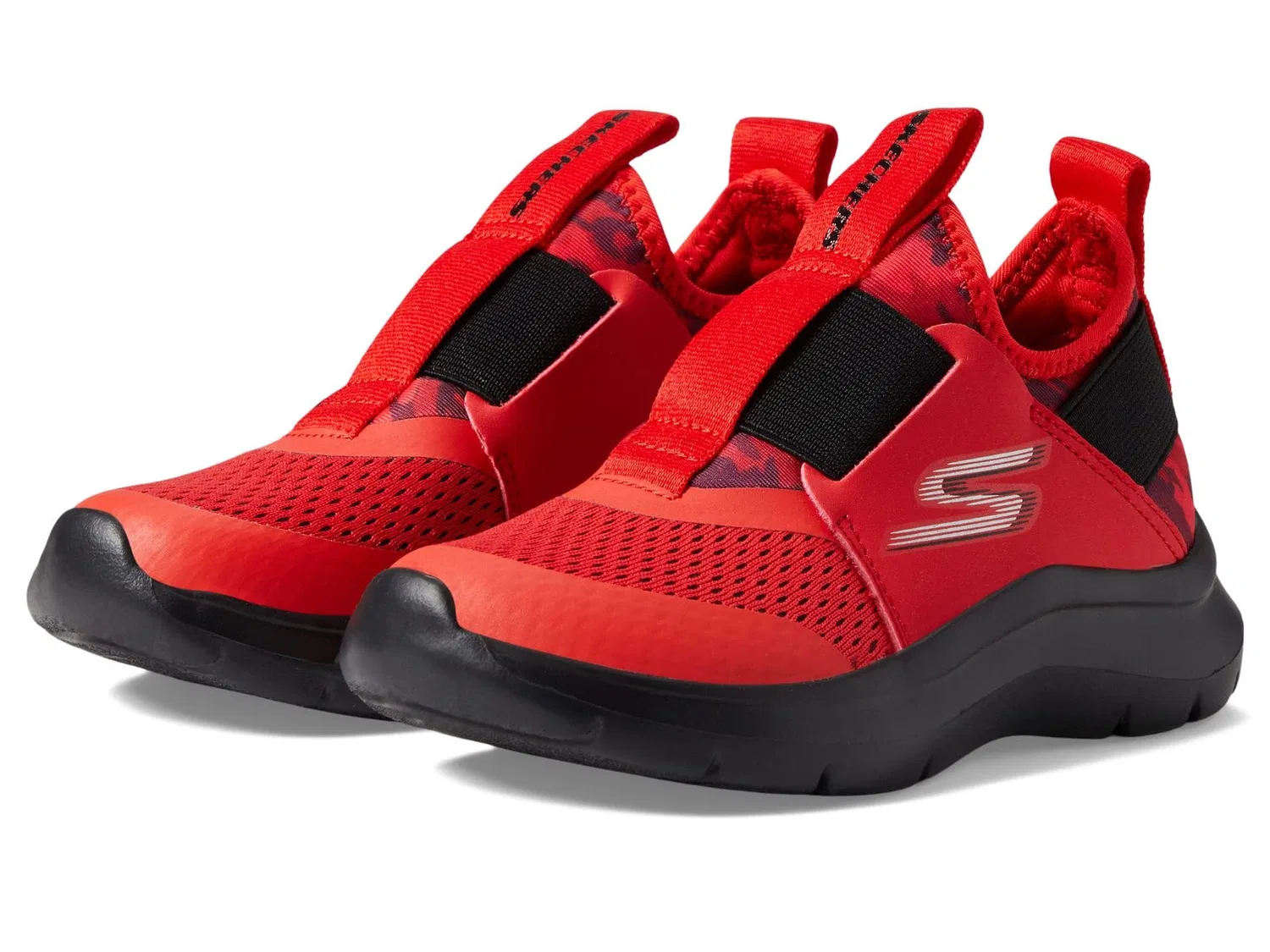 Детские кроссовки для мальчиков с принтом Skech Fast Skechers, Red Black