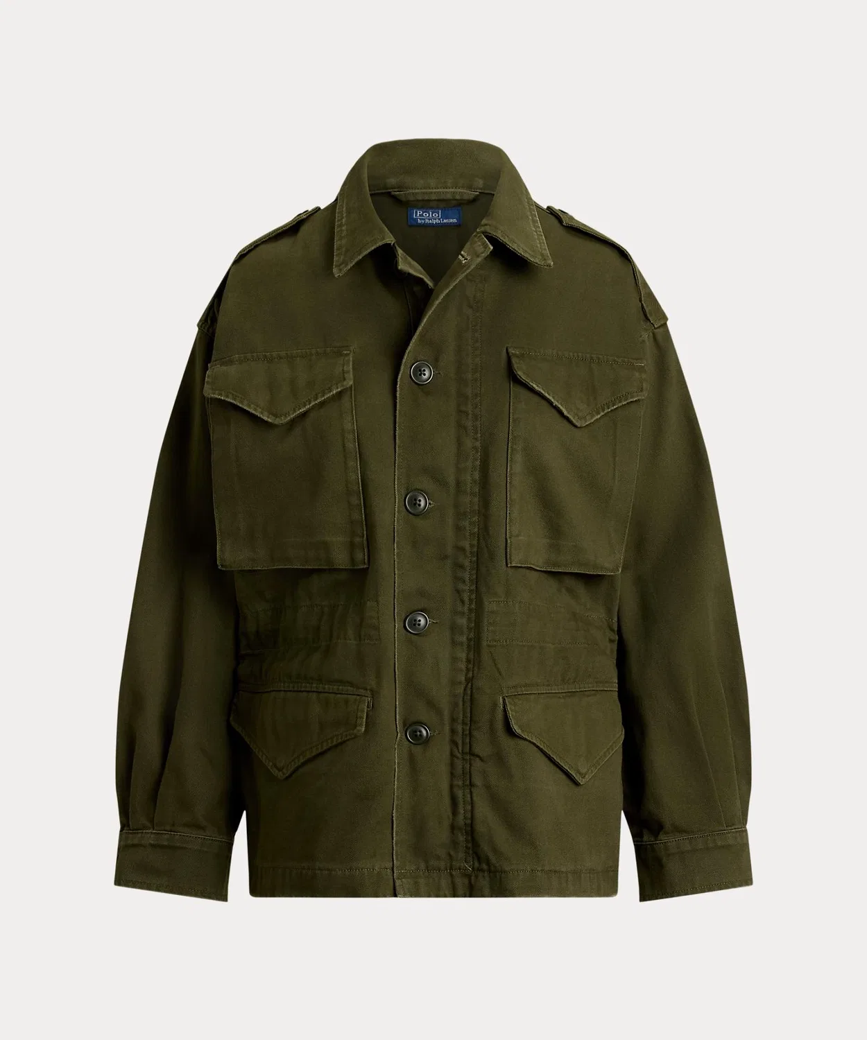 Женское укороченное полевое пальто с длинным рукавомPOLO RALPH LAUREN, Green — фото 2