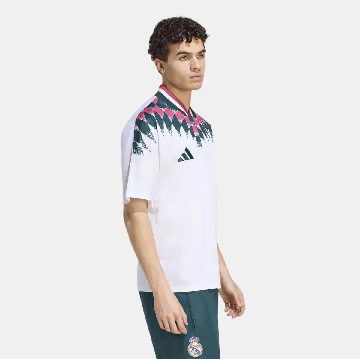 Мужская футболка с принтом Real Madrid CF 2026/2027 adidas, Blanco