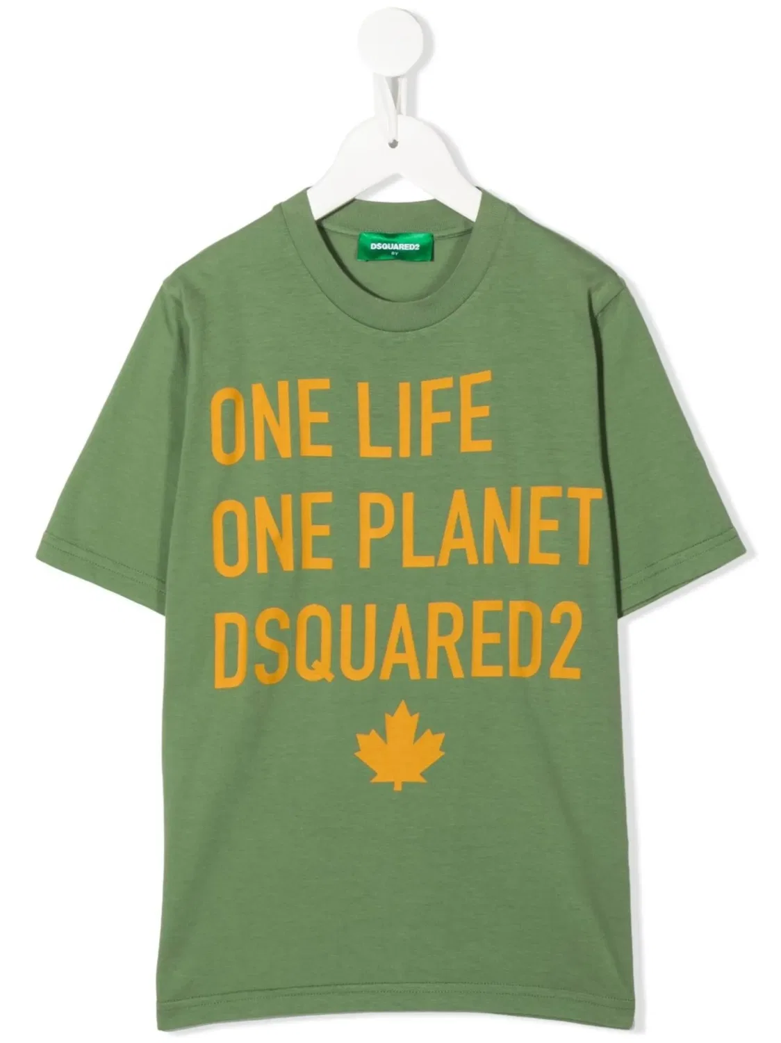 Футболка One Life One Planet DSQUARED2, зеленый