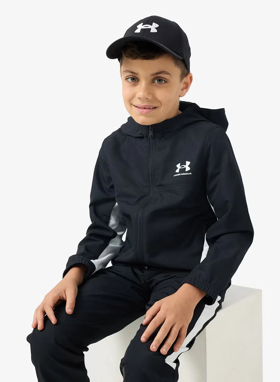Куртка спортивная с длинным рукавом Youth Rival Under Armour, черный