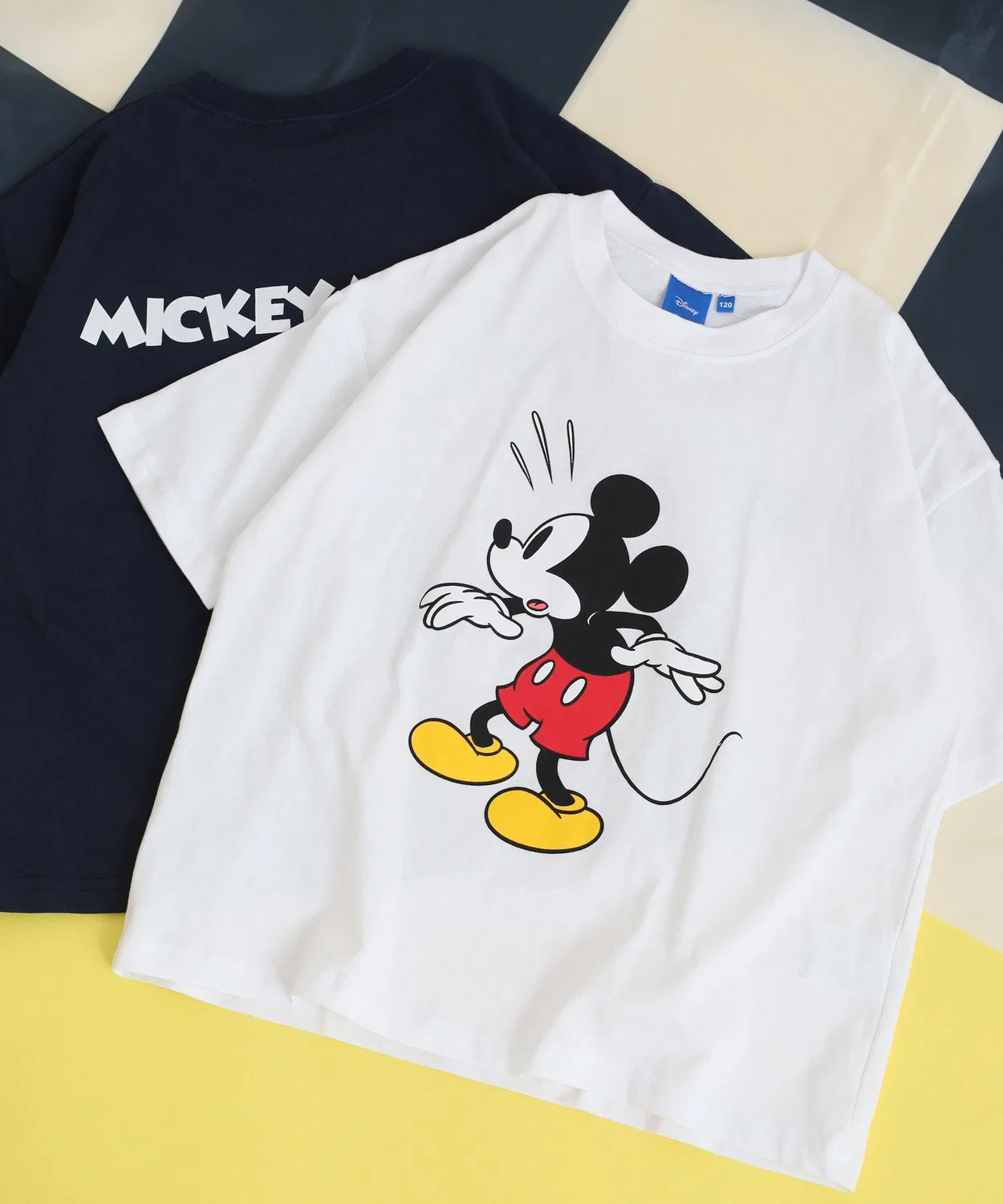 Детская футболка с принтом MICKEY MOUSE, Белый